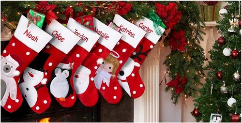 Vista 2 de Calcetines navideños DIBSIES Jumbo personalizados - Pingüino