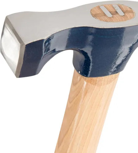 Vista 2 de ESTWING Bricklayer's/Mason Hammer - Herramienta de mampostería de 21 onzas fabricada en Estados Unidos con cabeza de acero forjado y mango largo