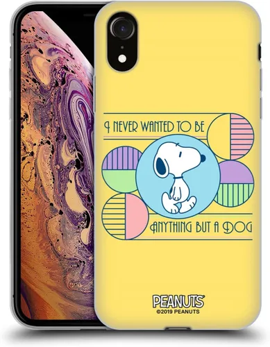 Vista 111 de Head Case Designs Snoopy Deco Dreams - Funda de gel suave con licencia oficial de Peanuts Blue Pattern compatible con Apple iPhone 7 Plus/iPhone 8