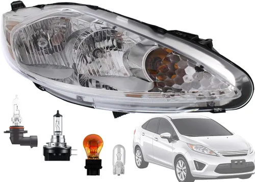 Vista 20 de APA - Conjunto de faros delanteros de repuesto para 2003 2004 2005 03 04 05 Cavalier par de pasajeros derecho y lado izquierdo del conductor Par