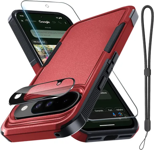 Vista 40 de Funda para Google Pixel 7A, Funda Protectora de Teléfono de Cuerpo Completo Resistente de Trabajo Pesado Robusta a Prueba de Golpes con Correa