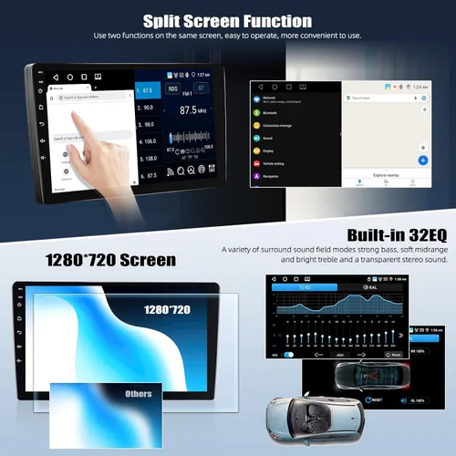 Vista 5 de [4G+64G] Radio de coche para Mazda 2 2007-2014 con CarPlay Android Auto, pantalla táctil de 9 pulgadas, Android 15 Mazda 2 estéreo para automóvil