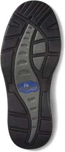 Vista 6 de Dr. Comfort Mike - Zapatos terapéuticos con cierre de velcro para hombre