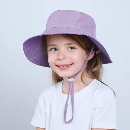 Vista 6 de Sombrero de sol para bebé, gorra ajustable para playa, verano, sonrisa, protección UPF 50+ para bebé niña y niño