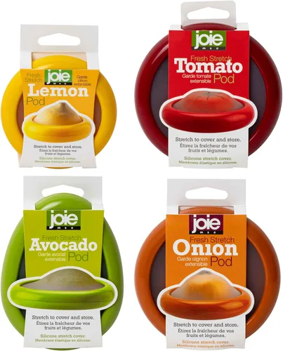 Vista 11 de Joie Fresh contenedor de almacenamiento de vaina elástica para aguacate, conservante de alimentos de silicona, mantiene los restos de productos