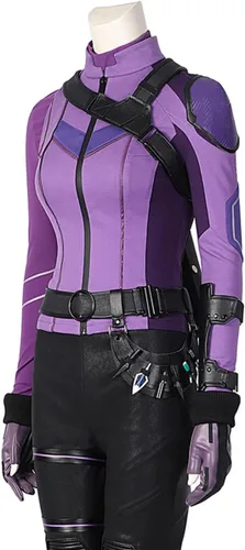 Vista 8 de Hawkeye - Disfraz de superhéroe súper poderoso para Halloween, carnaval, conjunto completo con carcaj