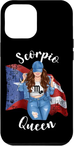 Vista 25 de Funda para iPhone 16 Puertorriqueña Escorpio Reina de Puerto Rico Morena