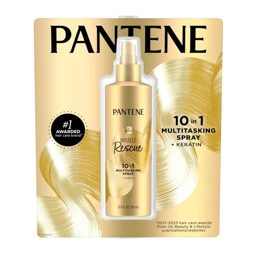 Vista 8 de Pantene Miracle Rescue - Spray multitarea 10 en 1 + queratina, 12.4 onzas