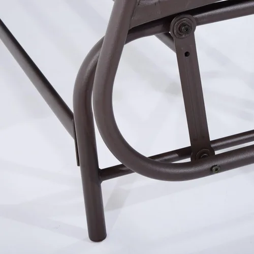 Vista 5 de Nishore Silla de doble planeador para patio de tela de malla al aire libre para 2 personas con mesa central