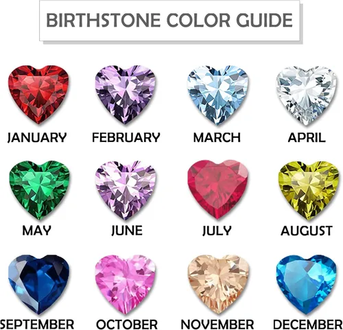 Vista 7 de SHUSUKUE Personalized Heart Birthstone Ring 925 Sterling Silver Engraved Ring with Birthstone Name Meaningful Engagement Name Ring Mothers Day