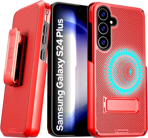 Vista 4 de Funda diseñada para Samsung Galaxy S24 con funda de clip para cinturón