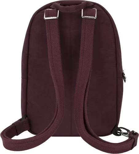 Vista 6 de Travelon Small Backpack, Dark Bordeaux, 8W x 12H x 4.5D
