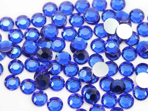 Vista 7 de Allstarco 500 unidades de diamantes de imitación acrílicos acrílicos SS40 Blue Aqua Lite de 0.315 pulgadas (0.315 in), QR120 para hacer joyas