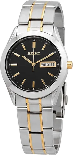 Vista 5 de Reloj SEIKO para hombres - Esenciales - con calendario de día/fecha, caja/pulsera de acero inoxidable y resistente al agua hasta 100 m GRIS - SUR432