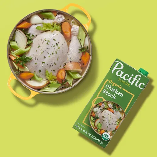 Vista 3 de Pacific Foods Caldo de pollo orgánico, 32 onzas en caja
