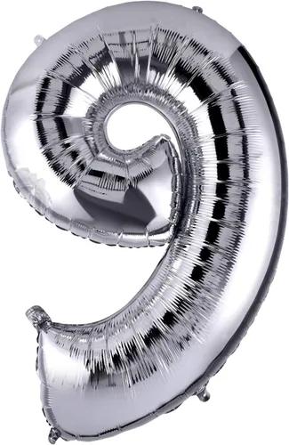 Vista 127 de Globo grande de helio con números 0-9 de 40 pulgadas para cumpleaños, bodas y fiestas (rojo, 9)