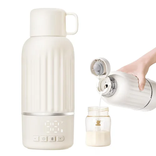 Vista 10 de Snow Bear Calentador de biberones portátil para viajes, calentamiento rápido en 2.5 minutos para leche materna, batería de 10200 mAh con pantalla