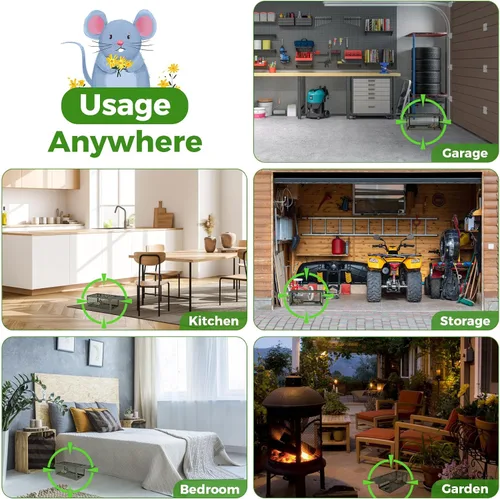 Vista 7 de 2 PCS Trampas Humanas para Ratones y Ratas, Trampas para Ratones, Ardillas Listadas y Ardillas, y Otras Jaulas para Animales Vivos de Captura