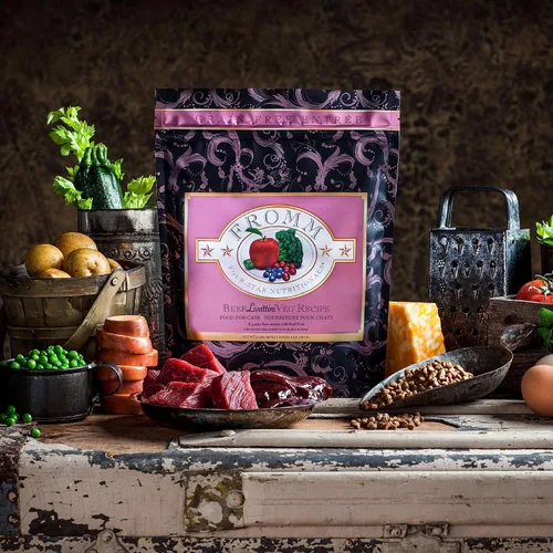Vista 8 de Comida seca premium para gatos Fromm Four-Star Nutritionals con receta de carne de res Livattini Veg - 4 libras