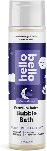 Vista 9 de Hello Bello Baño de burbujas para bebé, aroma suave de vainilla de coco, 10 onzas