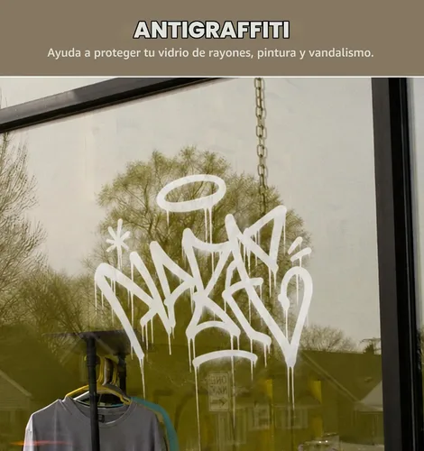 Vista 5 de VViViD Rollo de película de seguridad de vinilo transparente protectora a prueba de rotura para ventanas