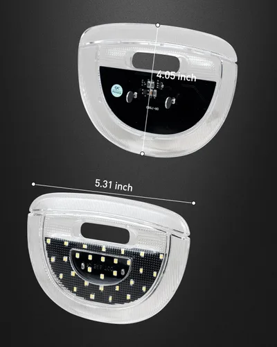 Vista 5 de HERCOO Cubierta de lente de luz de cúpula, luces interiores, montaje de lámpara de mapa de techo, compatible con Ram 3500 Ford F150 Expedition