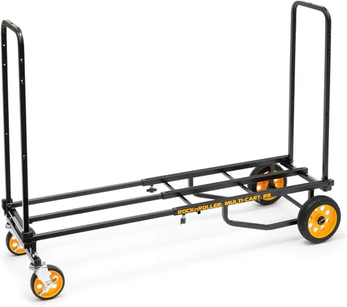 Vista 5 de Rock-N-Roller RMH1 Mini-Handtruck con capacidad de carga de 200 libras, color negro