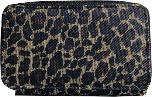 Vista 4 de NGIL Cartera todo en uno de lona, negro (leopard-black)