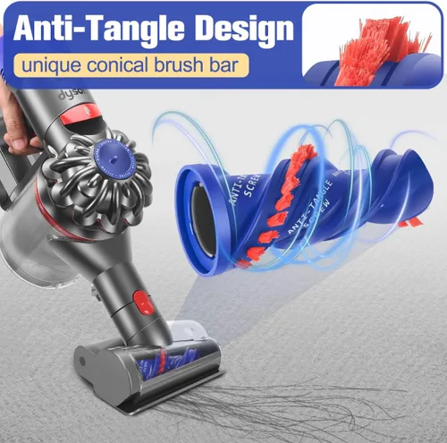 Vista 3 de FUNTECK Mini herramienta de tornillo para el cabello compatible con modelos Dyson V15 V11 V10 V8, accesorio de vacío antienredos ideal para recoger
