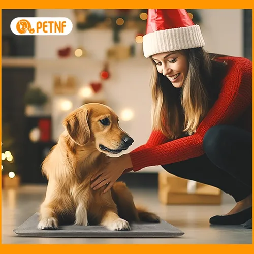 Vista 7 de Almohadilla térmica para mascotas al aire libre para gatos y perros, tapete calefactable para gato y perro con temperatura automática, almohadilla
