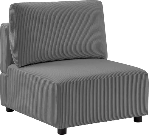 Vista 33 de Sofá biplaza de 66.9 pulgadas, sofá cama modular convertible de 2 plazas de pana, moderno juego de sofá combinado gratuito para sala de estar y Beige
