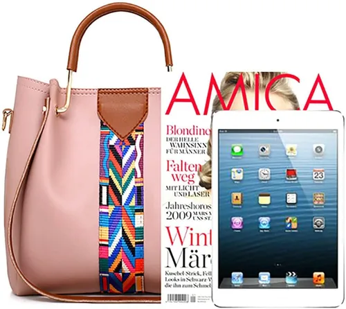Vista 4 de Juego de 4 bolsos de mano de moda para mujer