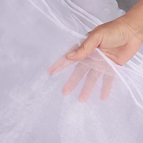Vista 3 de 50 bandas de organza para silla para decoración de bodas, banquetes, fiestas, eventos, suministros para silla, lazos, bandas de cubierta - blanco