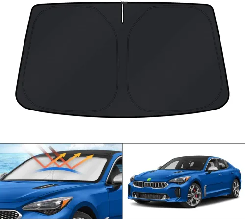 Vista 95 de KUST Parasol para parabrisas para BMW X1 F48 2016, 2017, 2018, 2019, 2020, 2021, 2022, accesorios de ajuste personalizado, parasol plegable