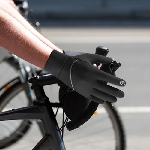 Vista 2 de ABABC Guantes térmicos para hombres y mujeres, calentadores de manos de dedo completo, guantes térmicos térmicos para nieve, guantes de trabajo