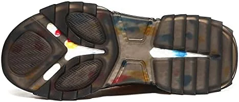 Vista 4 de Zapatos de baloncesto para hombre, zapatillas de deporte altas para correr, senderismo, deportes aéreos, atléticos, caminar, negro, beige, gris