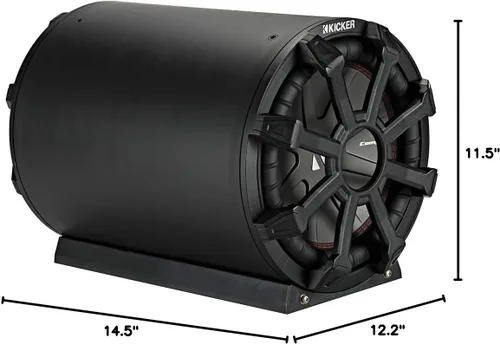 Vista 6 de KICKER 46CWTB82 TB8 Caja de subwoofer cargada a prueba de intemperie de 8 pulgadas con radiador pasivo - 2-Ohm, 300 W
