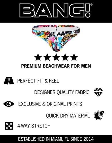 Vista 7 de Bang Men's Swimwear - Swim Mini Brief - Low Rise Fit Bikini Swimsuit