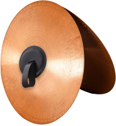 Vista 4 de 1 Unidades Symphony Cymbal Straps Cuero Platillo Cinturón para Instrumento Musical Accesorio (Negro)
