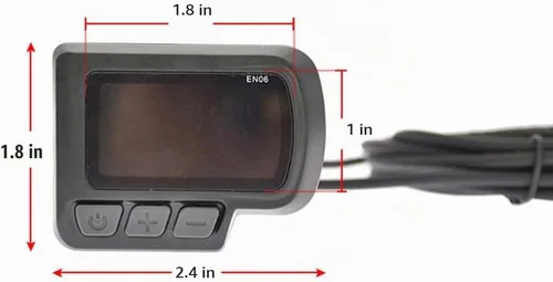 Vista 4 de Computadora de bicicleta, pantalla LCD impermeable, velocímetro de bicicleta, pantalla EN06, kit de controlador sin escobillas para scooter
