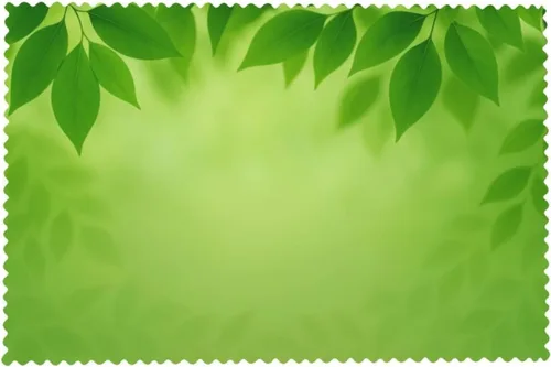 Vista 8 de Rectangular Placemats Set of 4, Heat Resistant Green Leaves Background Printed Kitchen Dining Table Mats