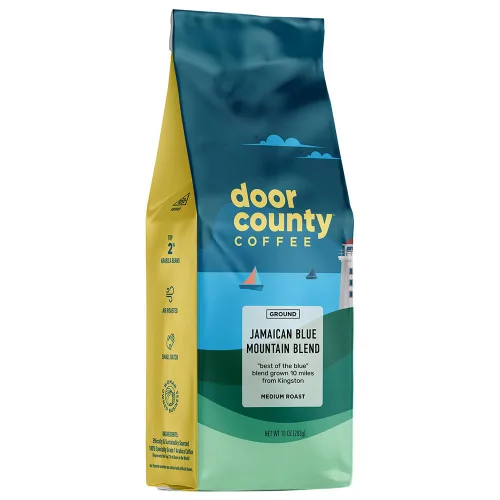 Vista 16 de Door County Coffee Death's Door - Molido sin sabor, bolsa de 10 onzas, tostado medio, 100% arábica especial, gourmet sin sabor, Death's Door