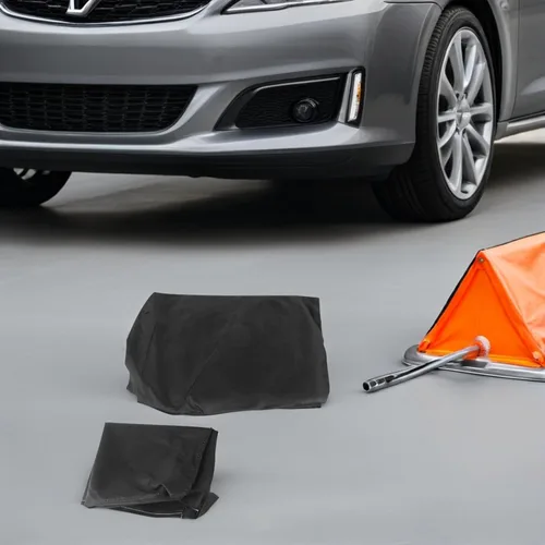 Vista 5 de Cubierta de coche para automóvil, parasol para automóviles, color negro, media cubierta, protector de nieve, cubierta protectora de refrigeración