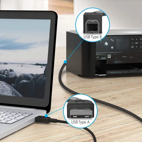 Vista 4 de ABLEGRID Cable USB de 6 pies para Provo Craft Cricut Gypsy GPSY0001 Máquina de diseño portátil