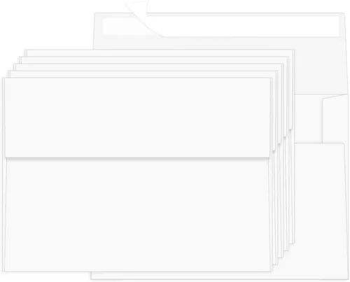 Vista 8 de 100 Paquetes Sobres Negros de 4 x 6 pulgadas para Tarjeta de Invitación, Sobres Pequeños A6 Autoadhesivos para Bodas, Fiestas de Cumpleaños, Baby