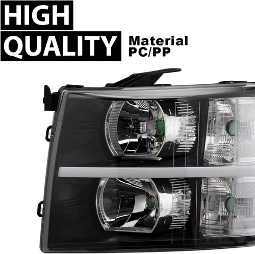 Vista 7 de G-PLUS Faros delanteros LED DRL, compatible con Chevy Silverado 2500 3500 2007-2014 y modelos HD/compatible con Chevy Silverado 1500 2007-2013