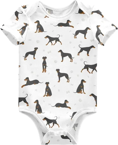 Vista 34 de vvfelixl Trajes de bebé lindos conjuntos de cachorros de manga corta de algodón ropa de bebé para niños niñas 0-24 meses