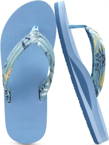 Vista 13 de KuaiLu Chanclas con soporte de arco para mujer, cómodas, ligeras, suaves, acolchadas, para yoga, sandalias para caminar