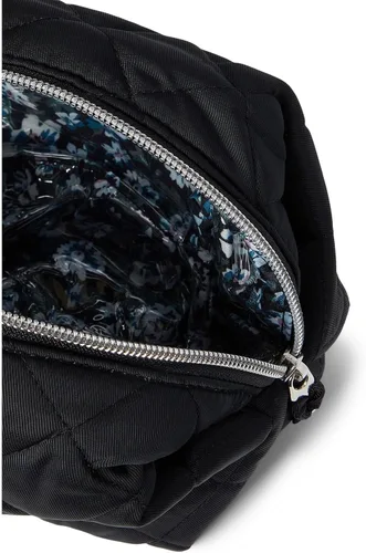 Vista 3 de Vera Bradley Organizador de Maquillaje para Mujer, de Twill de Alto Rendimiento, Mediano, Negro, Tamaño único