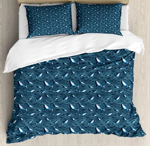 Vista 24 de Ambesonne Cartoon Duvet Cover Set, Pastel Animals Pattern Dragonflies Beetle Ladybug Earth Worm Spring, Decorative 3 Piece Bedding Set with 2 Pillow